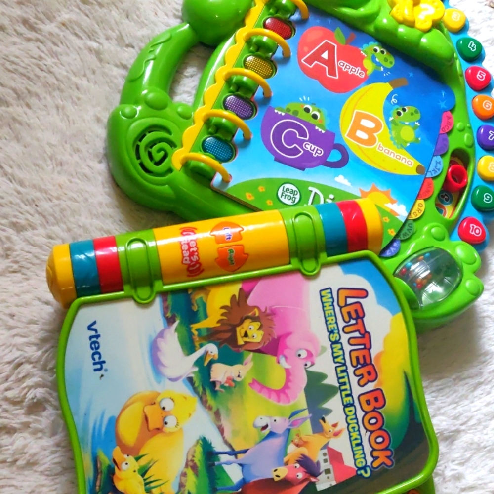 Vtech Little book and Lead Frog Dino's Delightful day